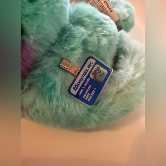 NWT CROC Monsters, Inc. Sulley Classic Cozzzy Sandal M7/W9 - Picture 7 of 10